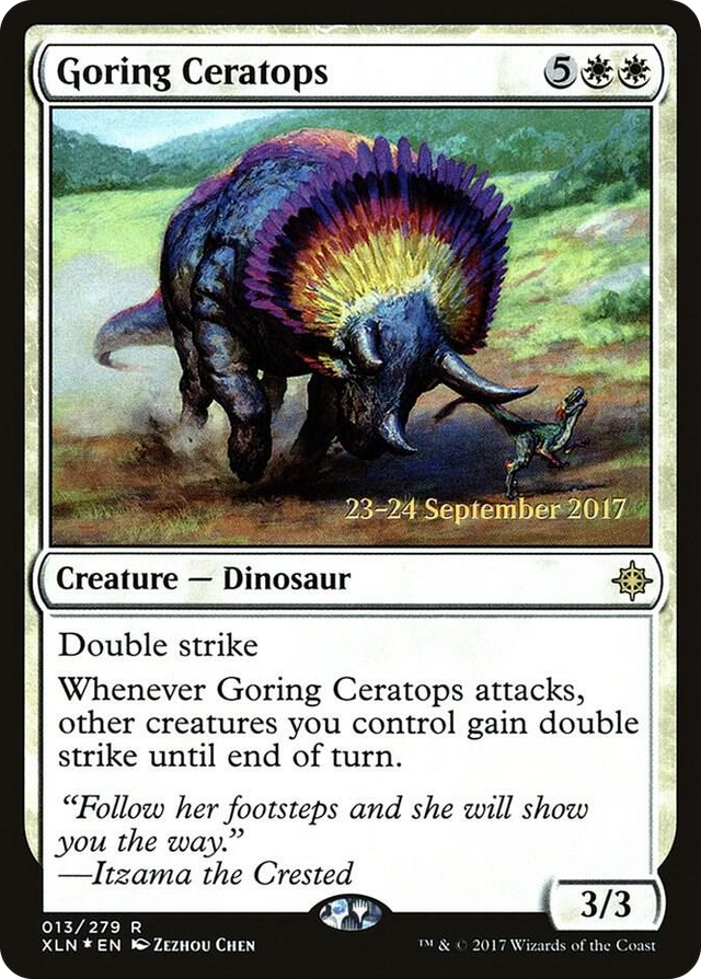 0013 Goring Ceratops R Prerelease Cards