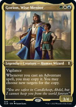 0534 Gorion, Wise Mentor (Foil Etched) R Commander Legends: Battle for Baldur's Gate