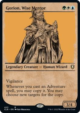 Gorion, Wise Mentor (Showcase) #423 R - Commander Legends: Battle for Baldur's Gate Pokemon card