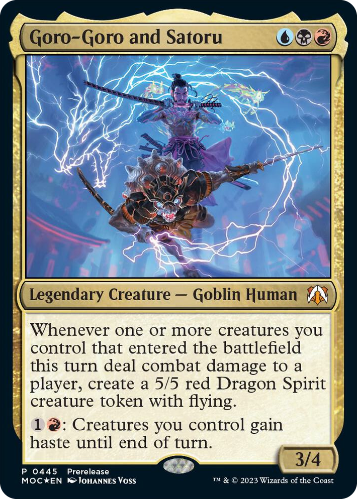 0445 Goro-Goro and Satoru M Prerelease Cards