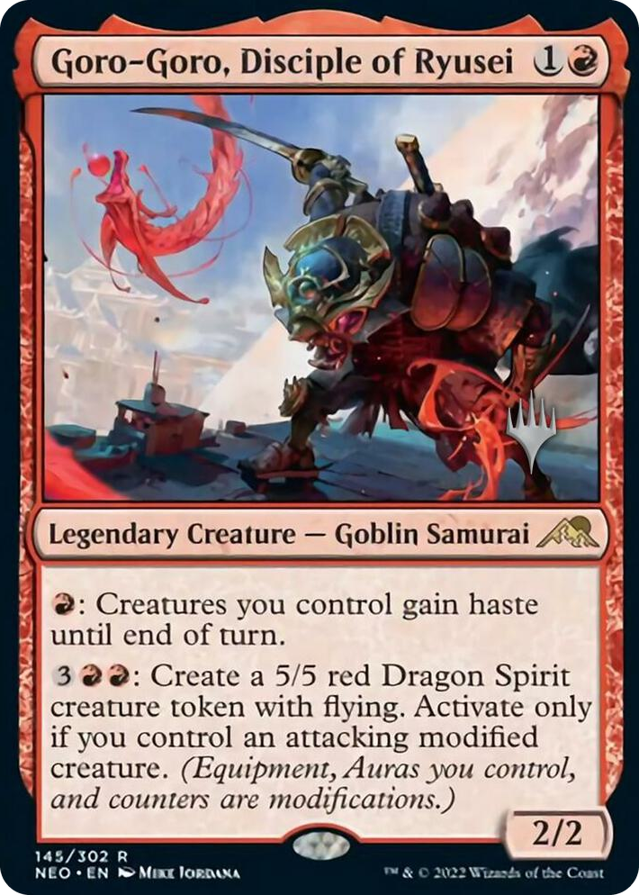 0145 Goro-Goro, Disciple of Ryusei R Promo Pack: Kamigawa: Neon Dynasty