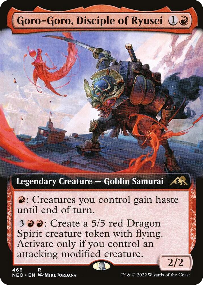 0466 Goro-Goro, Disciple of Ryusei (Extended Art) R Kamigawa: Neon Dynasty