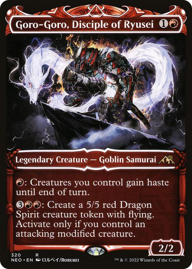 0320 Goro-Goro, Disciple of Ryusei (Showcase) R Kamigawa: Neon Dynasty