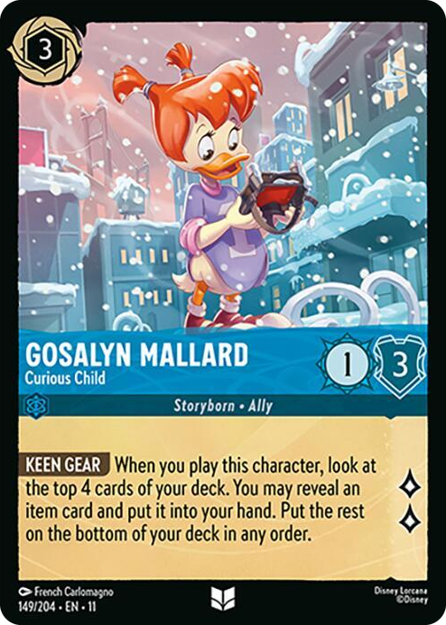 0149 Gosalyn Mallard - Curious Child Uncommon Winterspell
