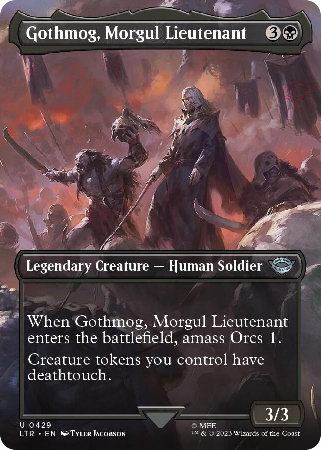 Gothmog, Morgul Lieutenant (Borderless) #429 U - Universes Beyond: The Lord of the Rings: Tales of Middle-earth Pokemon card