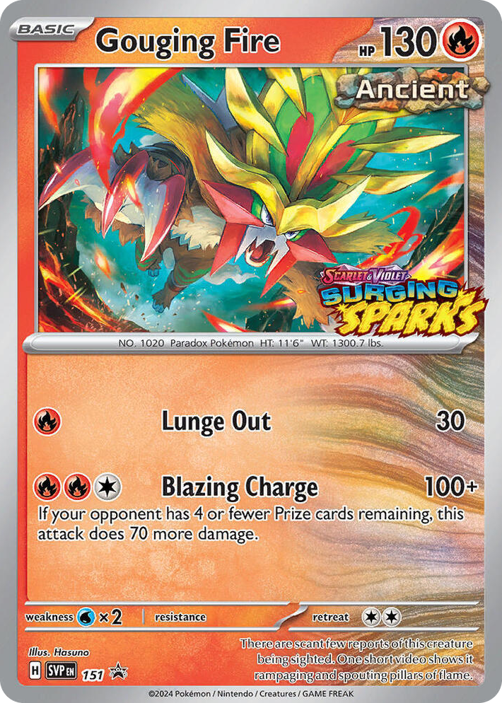 0151 Gouging Fire - 151 Promo Scarlet & Violet Promo Cards