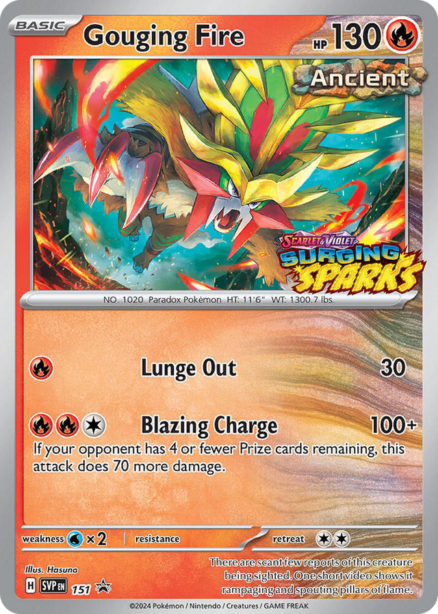 0151 Gouging Fire - 151 Promo Scarlet & Violet Promo Cards