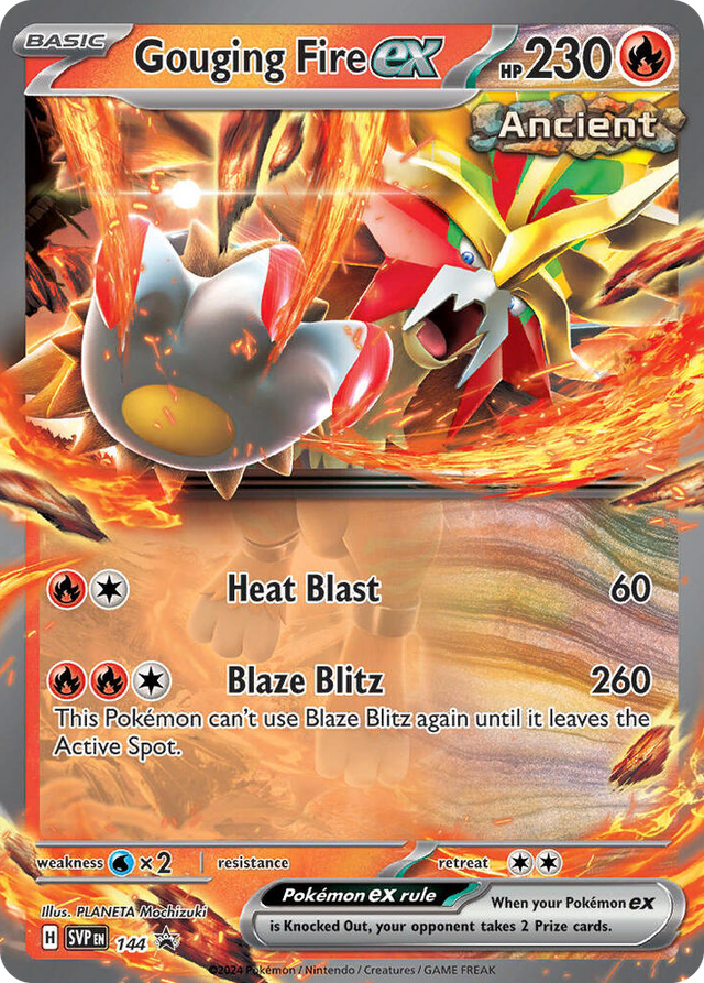 0144 Gouging Fire ex - 144 Promo Scarlet & Violet Promo Cards
