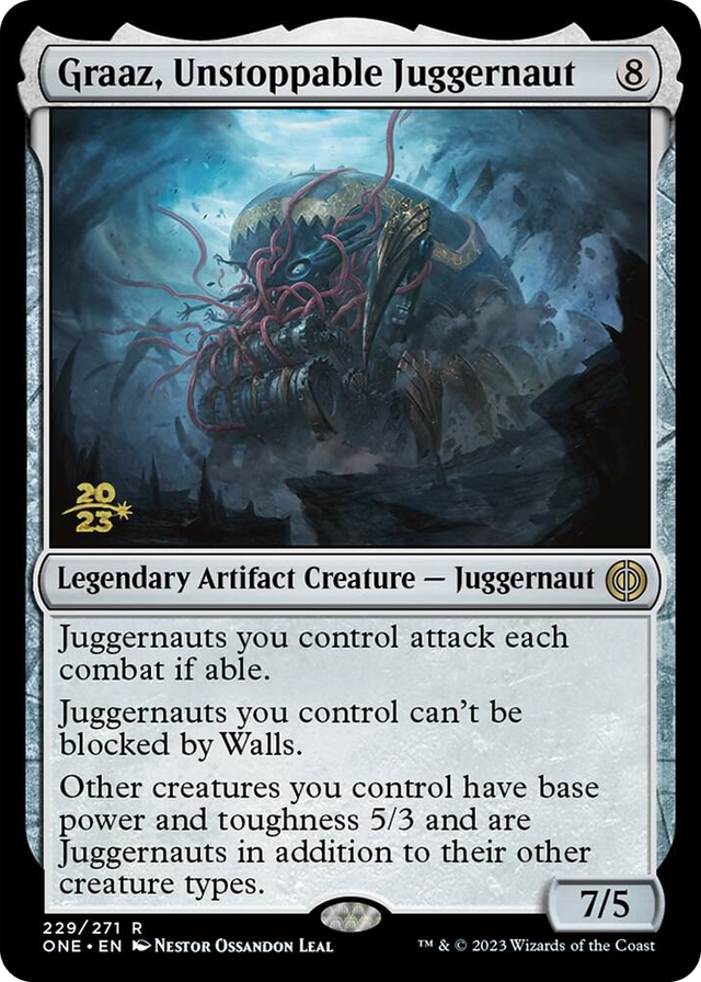 0229 Graaz, Unstoppable Juggernaut R Prerelease Cards