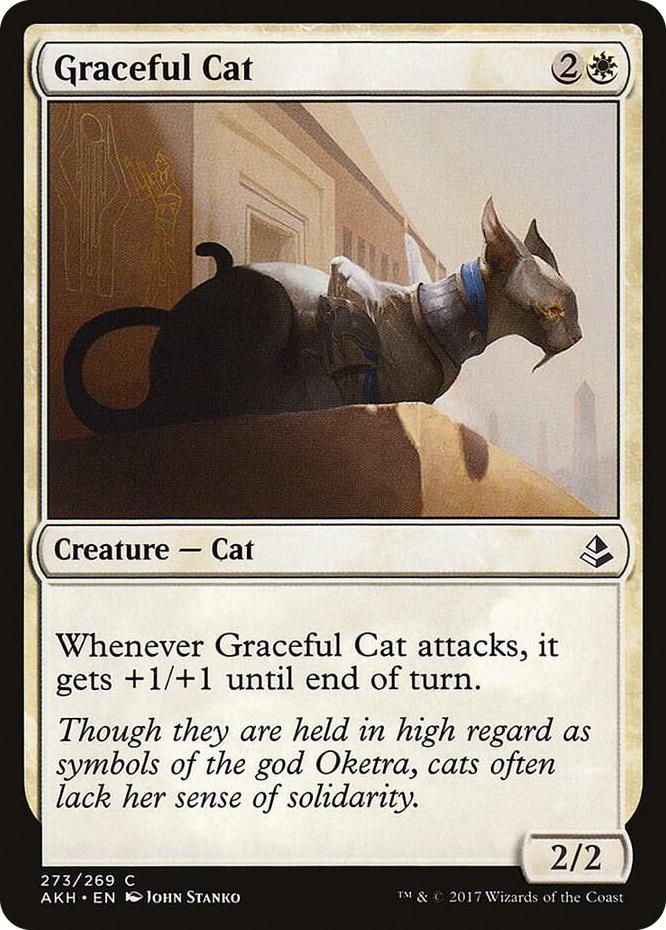 Graceful Cat #273 C - Amonkhet Pokemon card