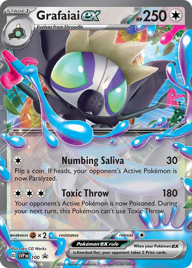0100 Grafaiai ex - 100 Promo Scarlet & Violet Promo Cards