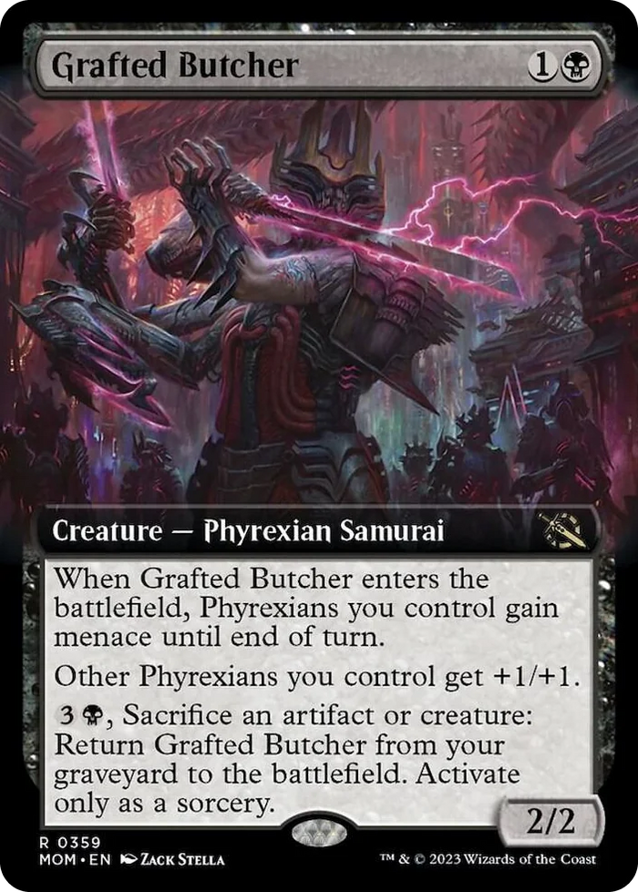 0359 Grafted Butcher (Extended Art) R March of the Machine