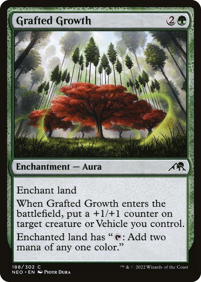 Grafted Growth #188 C - Kamigawa: Neon Dynasty Pokemon card