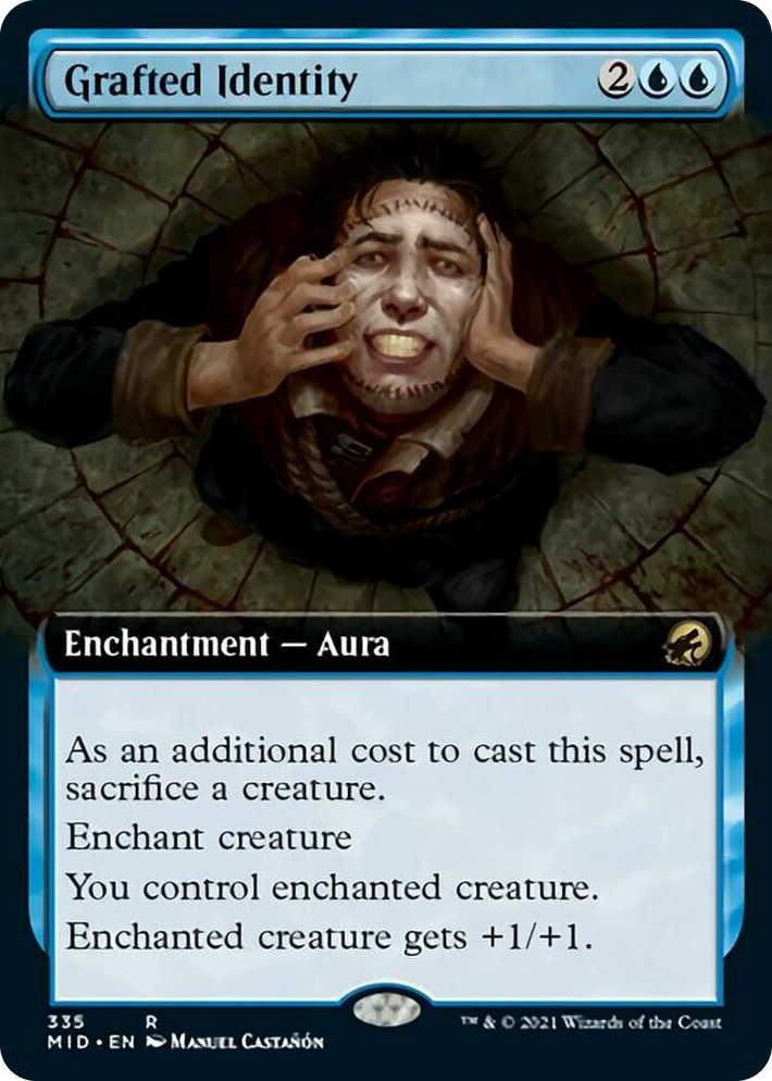 0335 Grafted Identity (Extended Art) R Innistrad: Midnight Hunt