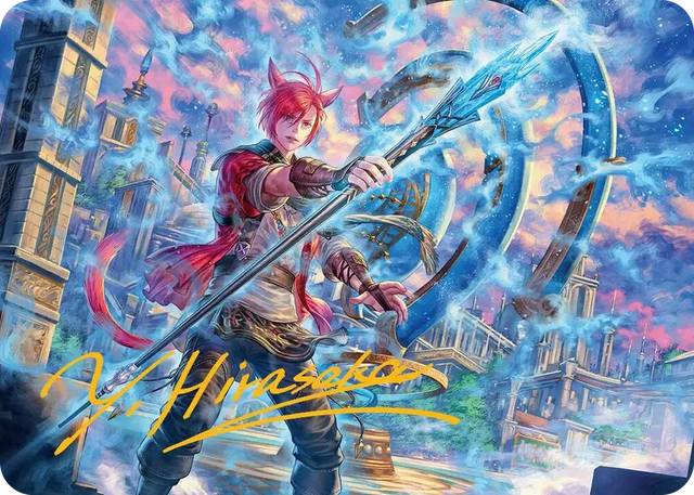 0019 G'raha Tia, Scion Reborn Art Card (19) (Gold-Stamped Signature) S Art Series: FINAL FANTASY