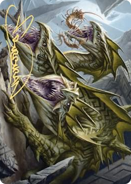 0076 Grakmaw, Skyclave Ravager Art Card (Gold-Stamped Signature) S Art Series: Zendikar Rising