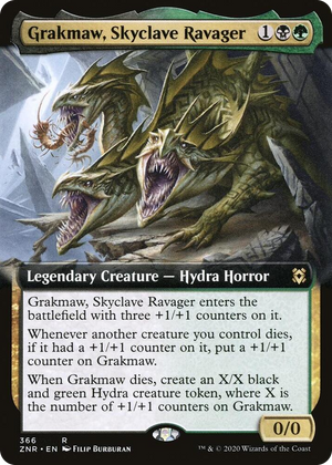 0366 Grakmaw, Skyclave Ravager (Extended Art) R Zendikar Rising