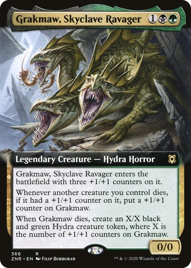 0366 Grakmaw, Skyclave Ravager (Extended Art) R Zendikar Rising