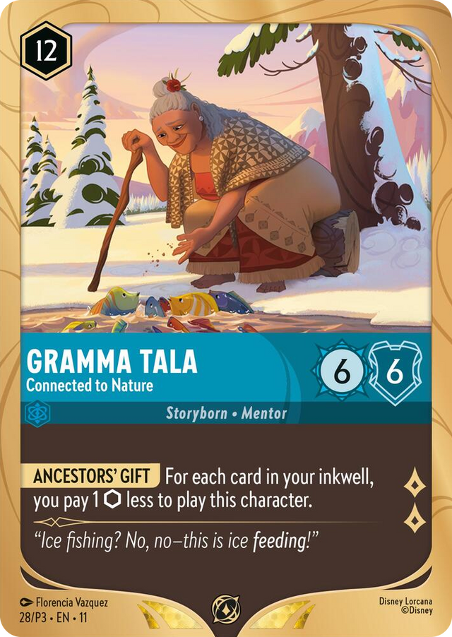 0028 Gramma Tala - Connected to Nature Promo Disney Lorcana Promo Cards