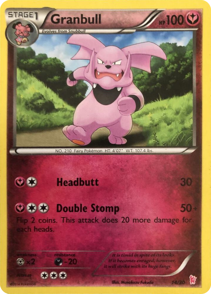 0014 Granbull (#14) Common XY Trainer Kit: Sylveon & Noivern