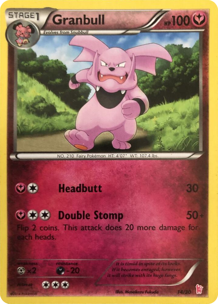 0014 Granbull (#14) Common XY Trainer Kit: Sylveon & Noivern