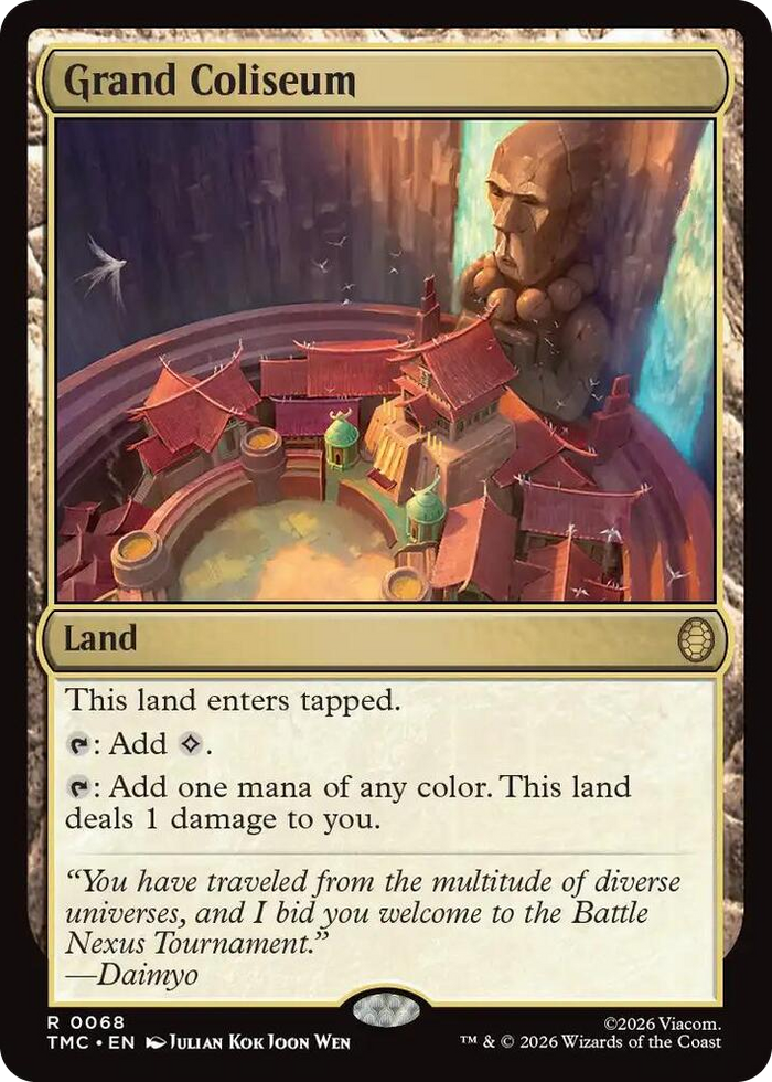 Grand Coliseum #68 R - Commander: Teenage Mutant Ninja Turtles Pokemon card