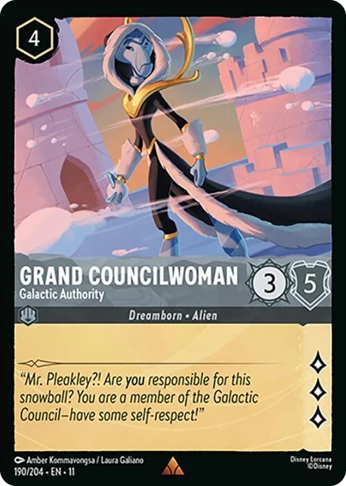 0190 Grand Councilwoman - Galactic Authority Rare Winterspell
