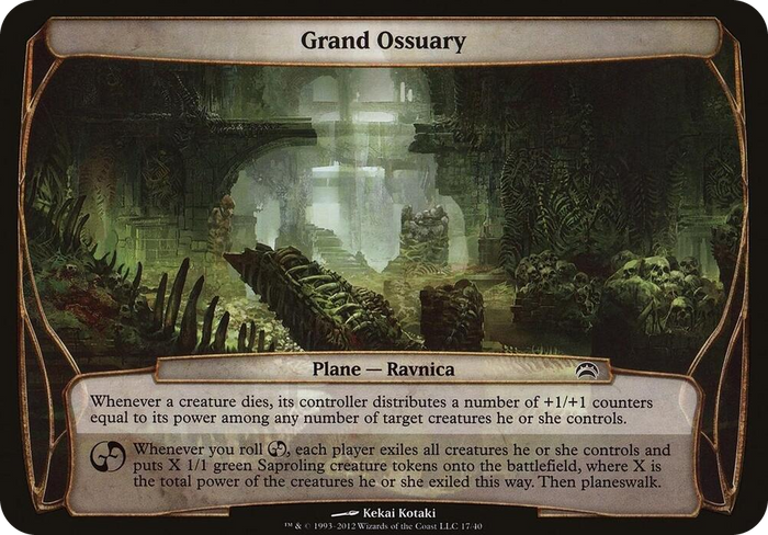 Grand Ossuary (Planechase 2012) #17 S - Oversize Cards Pokemon card