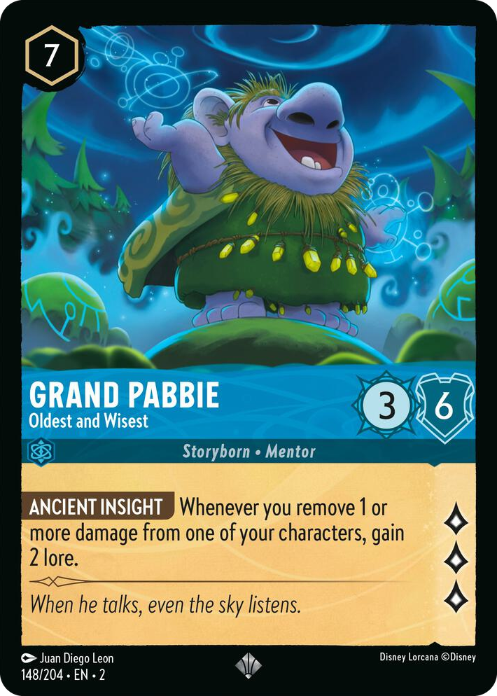 0148 Grand Pabbie - Oldest and Wisest Super Rare Rise of the Floodborn