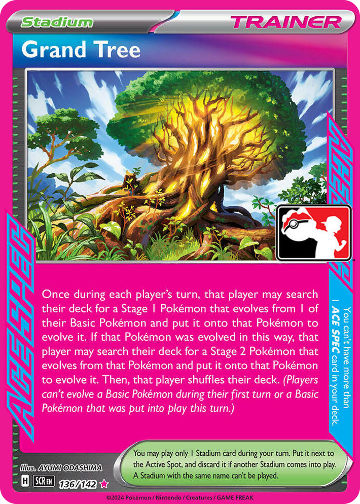 0136 Grand Tree ACE SPEC Rare Prize Pack Series Cards