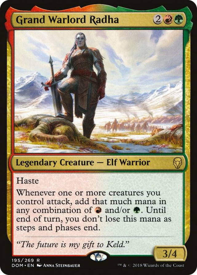 0195 Grand Warlord Radha R Dominaria