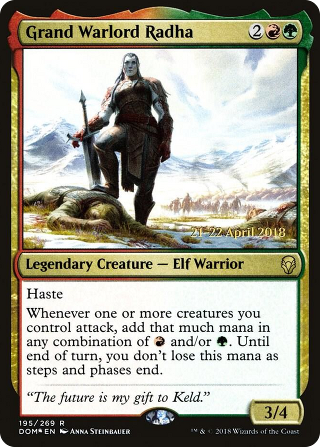 0195 Grand Warlord Radha R Prerelease Cards