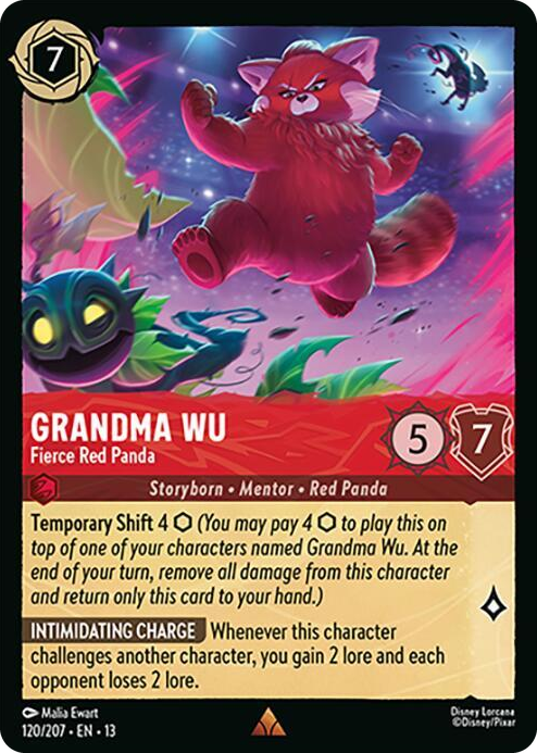 0120 Grandma Wu - Fierce Red Panda Rare Attack of the Vine!