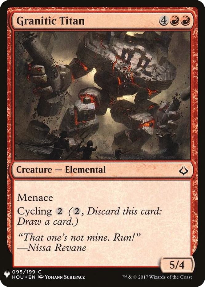 0095 Granitic Titan C The List Reprints
