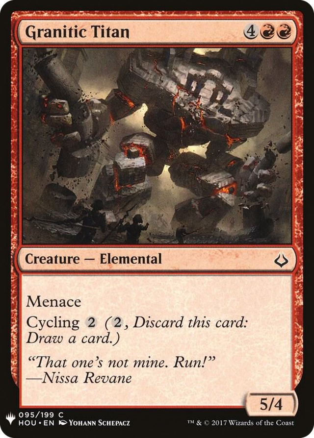 0095 Granitic Titan C The List Reprints