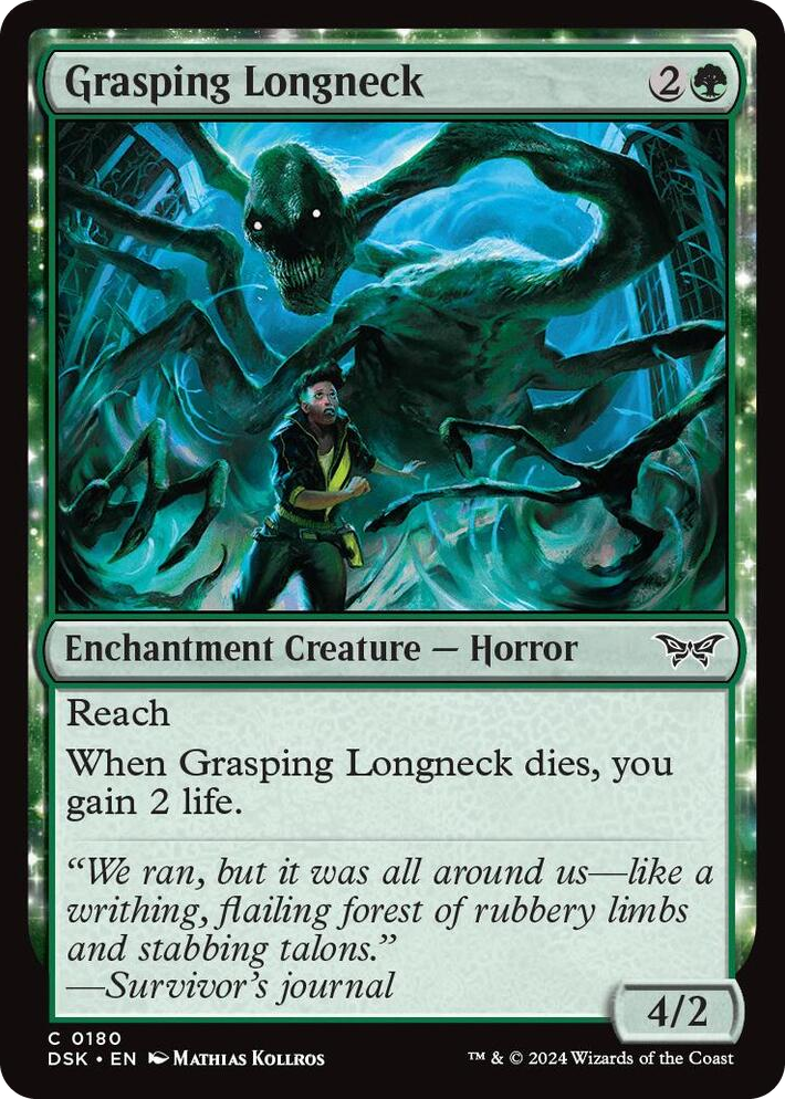 0180 Grasping Longneck C Duskmourn: House of Horror