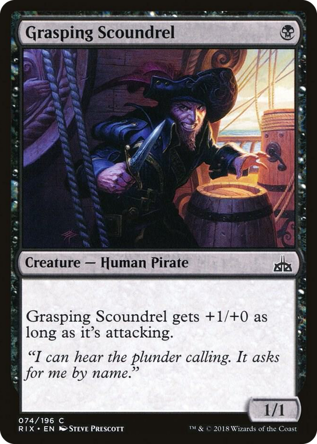 0074 Grasping Scoundrel C Rivals of Ixalan