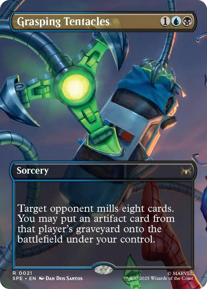 Grasping Tentacles (Borderless) #21 R - Marvel's Spider-Man: Eternal-Legal Pokemon card