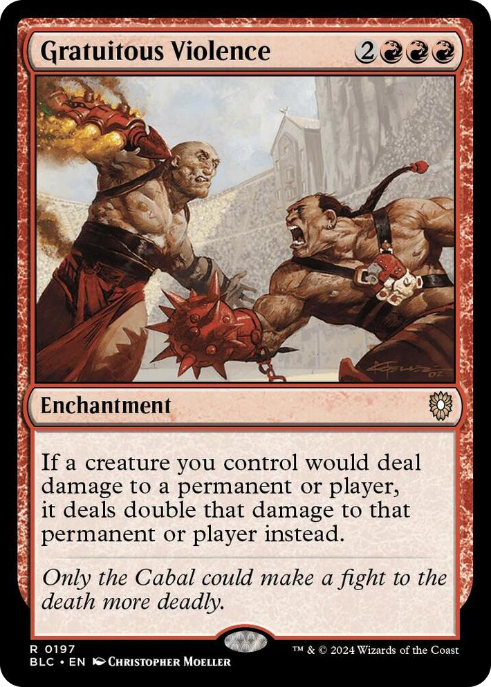 0197 Gratuitous Violence R Commander: Bloomburrow
