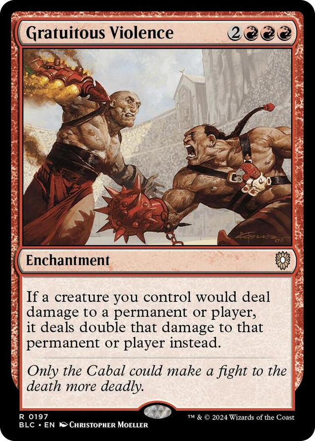 0197 Gratuitous Violence R Commander: Bloomburrow