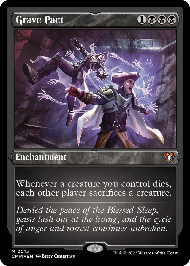 0513 Grave Pact (Foil Etched) M Commander Masters