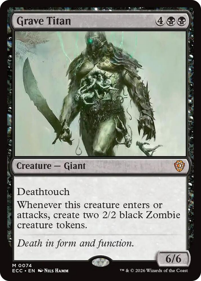 Grave Titan #74 M - Commander: Lorwyn Eclipsed Pokemon card