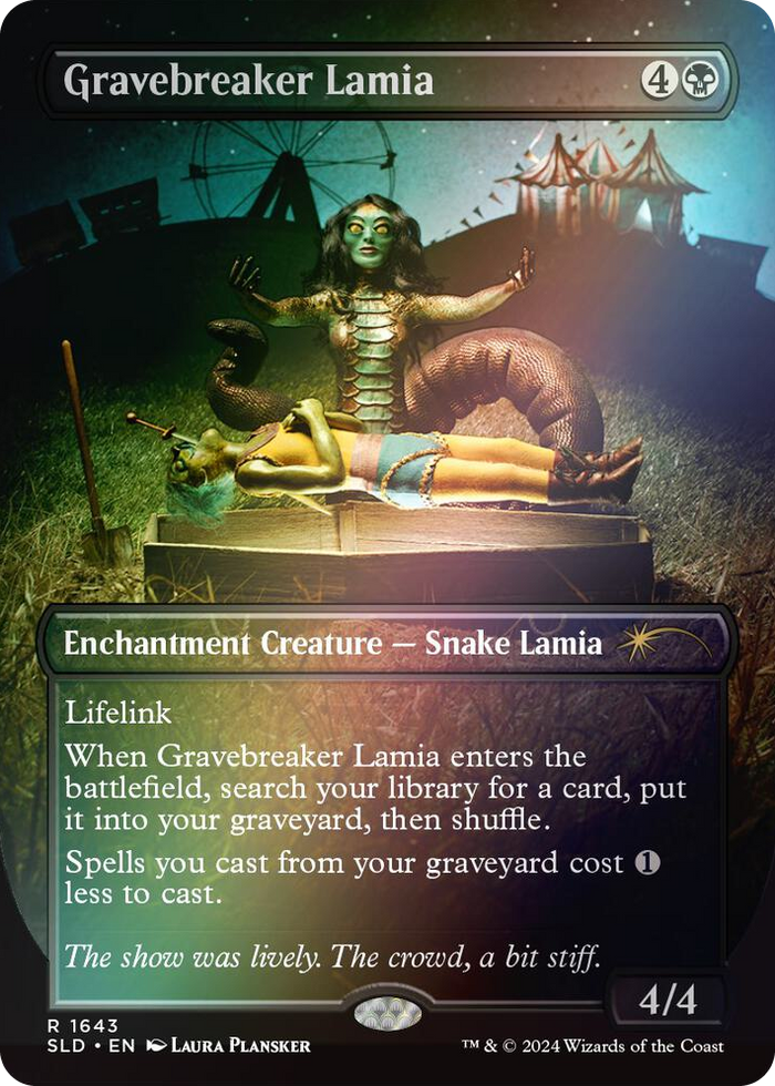 Gravebreaker Lamia (Rainbow Foil) #1643 R - Secret Lair Drop Series Pokemon card