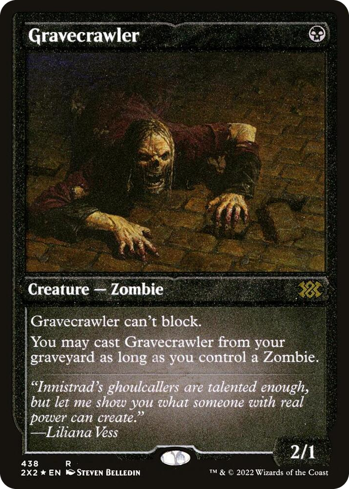 0438 Gravecrawler (Foil Etched) R Double Masters 2022
