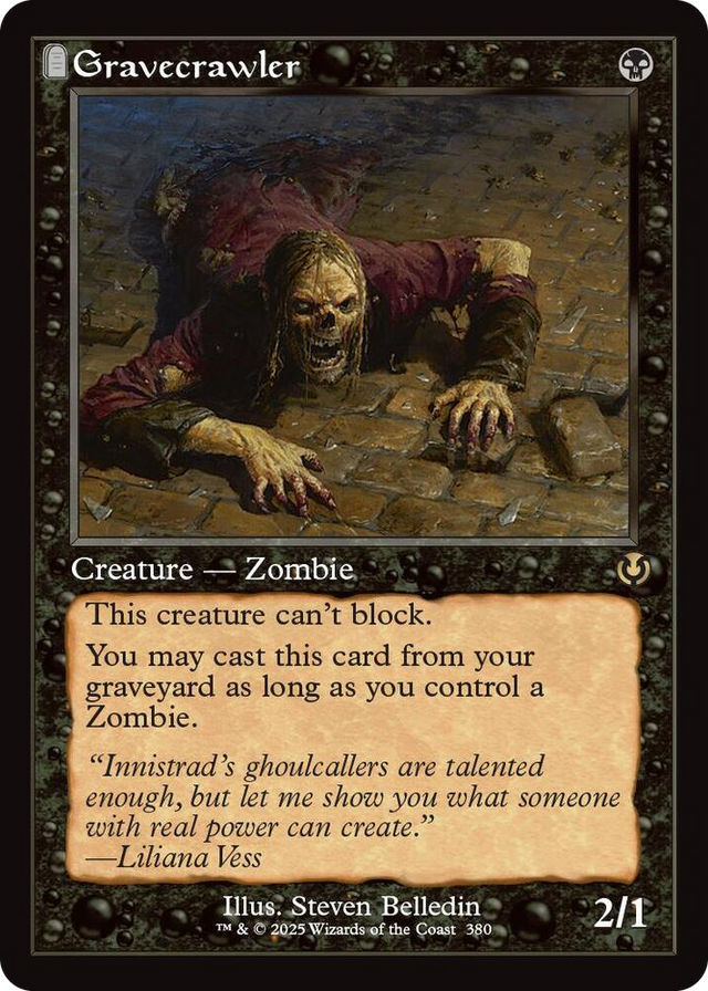 0380 Gravecrawler (Retro Frame) R Innistrad Remastered