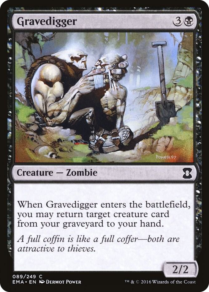 Gravedigger #89 C - Eternal Masters Pokemon card