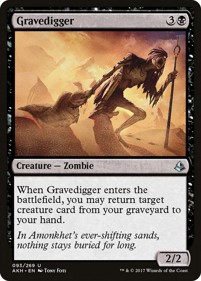 Gravedigger #93 U - Amonkhet Pokemon card