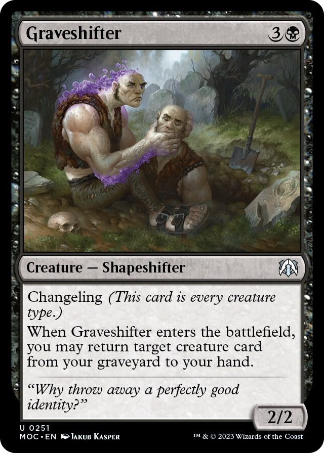 Graveshifter #251 U - Commander: March of the Machine Pokemon card
