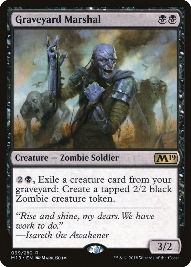 0099 Graveyard Marshal R Core Set 2019