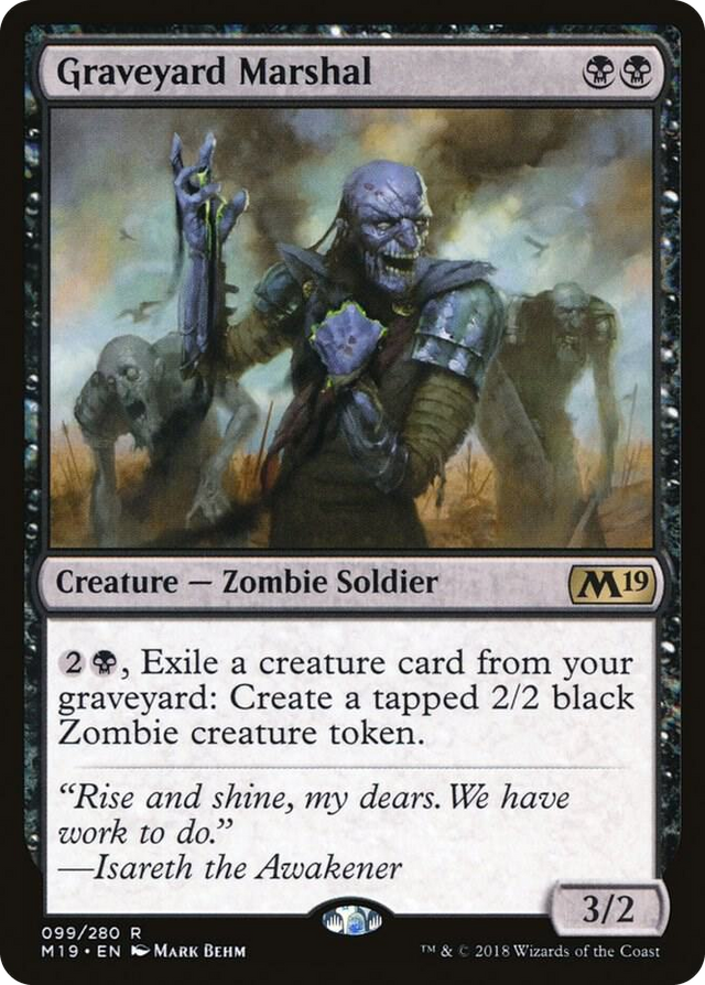 0099 Graveyard Marshal R Core Set 2019